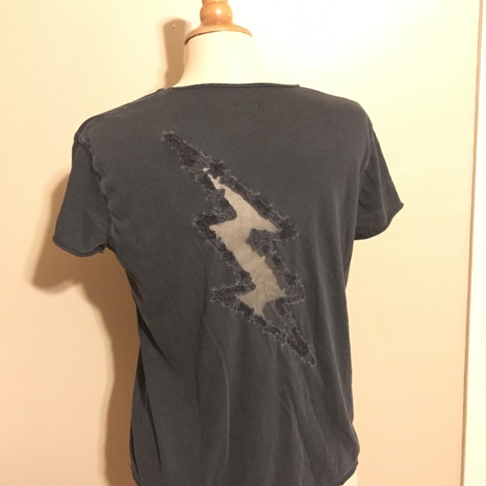 Lightning bolt detail tee shirt